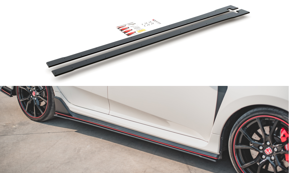 Street Pro Seitenschweller V2 Ansatz für für Honda Civic Type R Mk10
