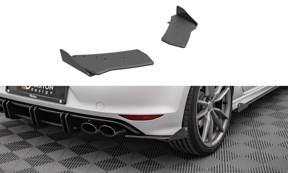 Street Pro Heck Ansatz Flaps Diffusor +Flaps für Volkswagen Golf R Mk7