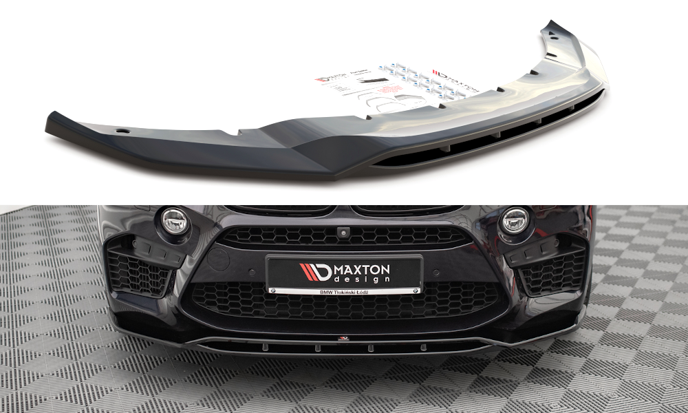 Front Ansatz V.2 für BMW X5 M F15 schwarz Hochglanz