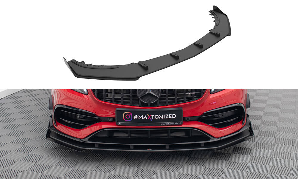 Street Pro Frontlippe für +Flaps für + Flaps Mercedes-Benz A 45 AMG Aero W176 Facelift