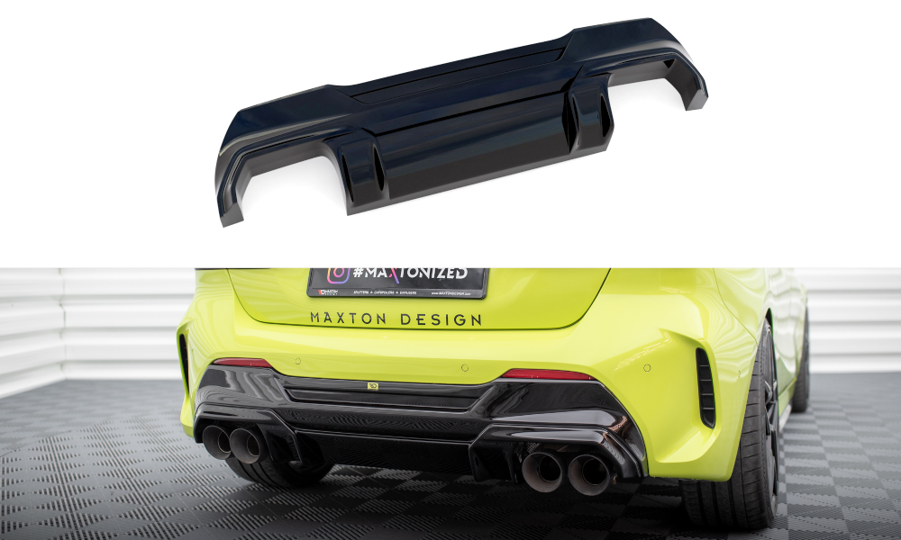Diffusor V2 Heck Ansatz für + Milltek Sport Auspuffverlängerung BMW 1er F40 M135i