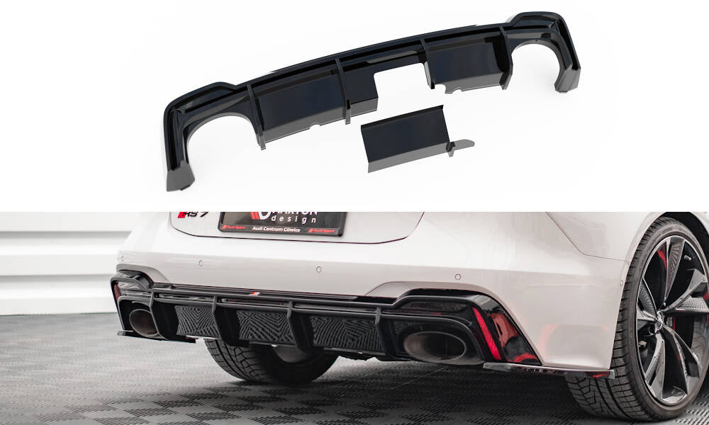 Diffusor Heck Ansatz für Audi RS7 C8 (mit AHK)