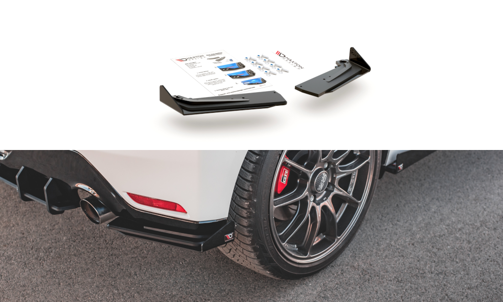 Street Pro Heck Ansatz Flaps Diffusor + Flaps für Toyota GR Yaris Mk4