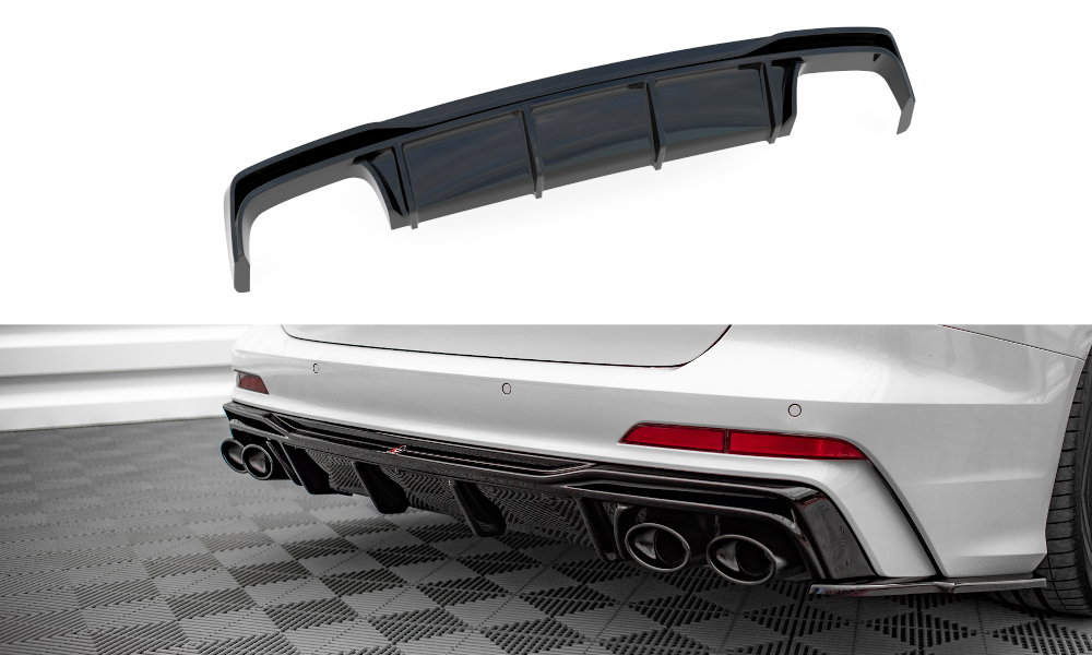 Diffusor Heck Ansatz für Audi A6 S-Line / S6 C8 / C8 Facelift