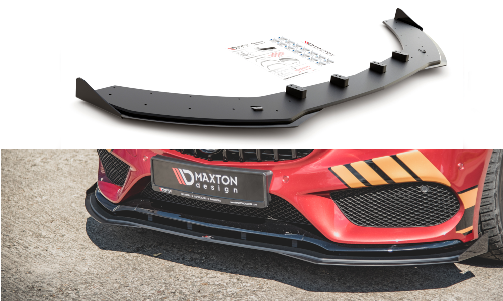 Street Pro Frontlippe für +Flaps für Mercedes-AMG C43 Coupe C205