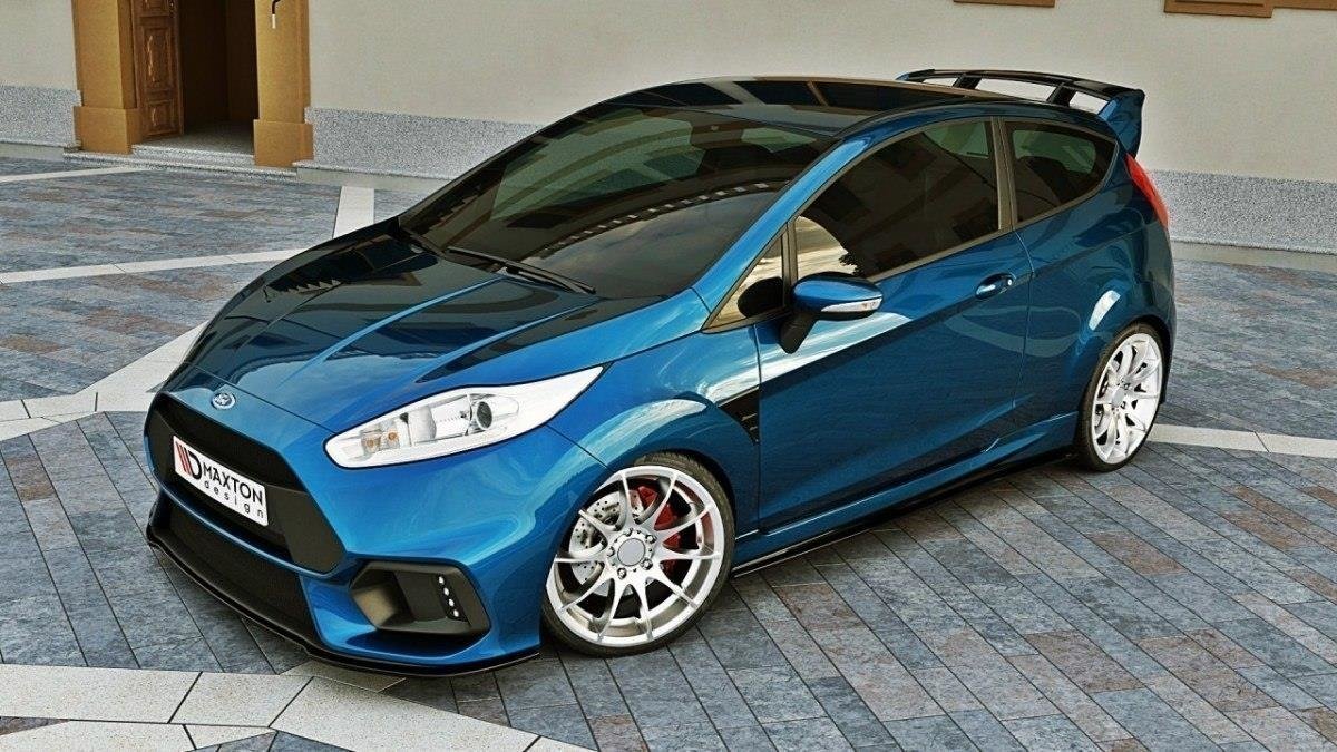 Frontlippe für (Focus RS Look Stoßstange) Ford Fiesta Mk7 FL