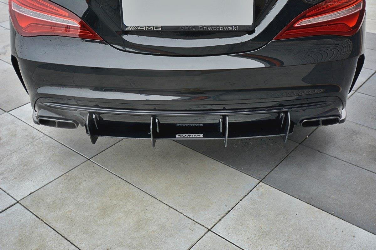 Diffusor V1 Heck Ansatz für Diffusor für Mercedes CLA A45 AMG C117 Facelift