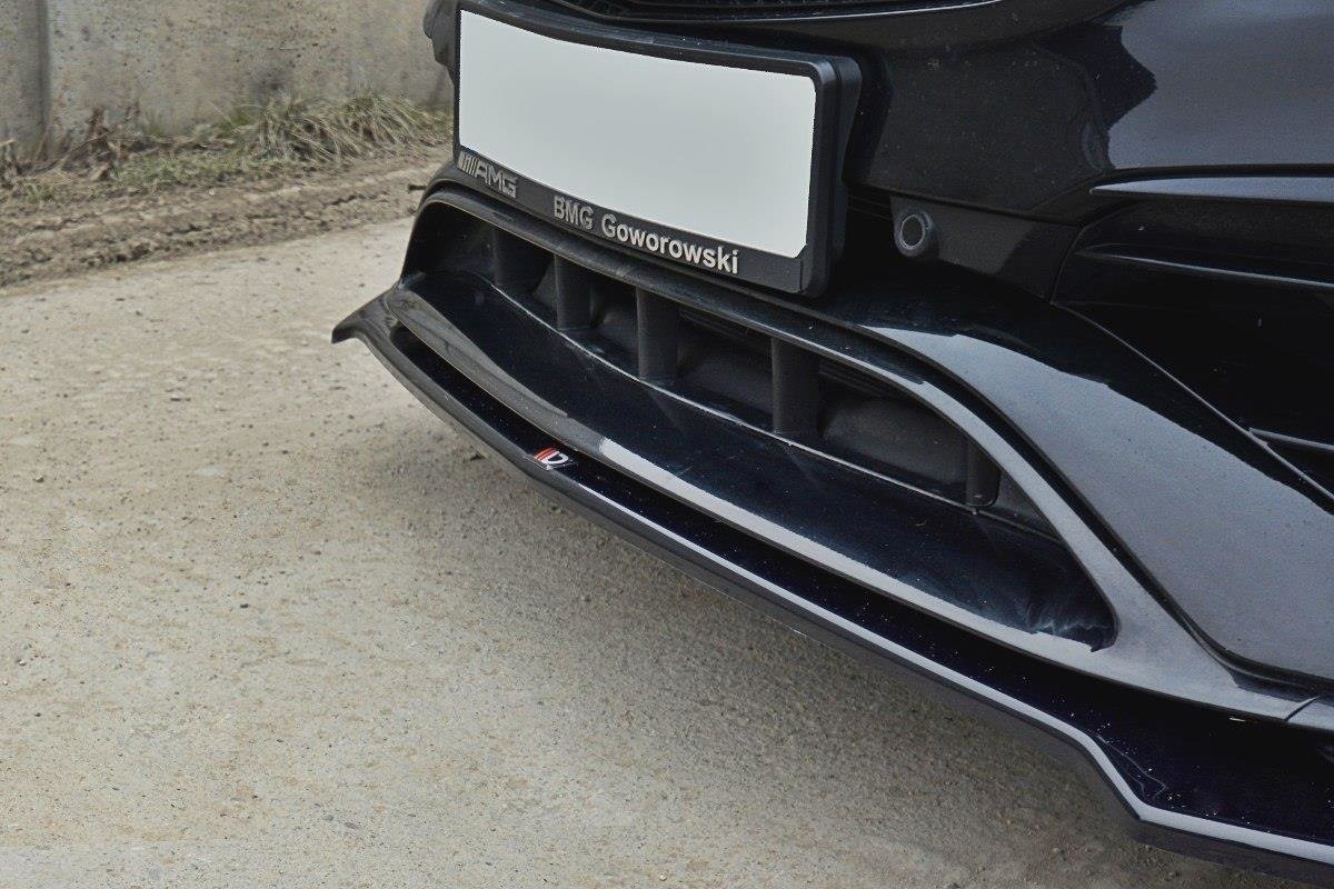 Frontlippe V2 für Mercedes CLA A45 AMG C117 Facelift Carbon Look