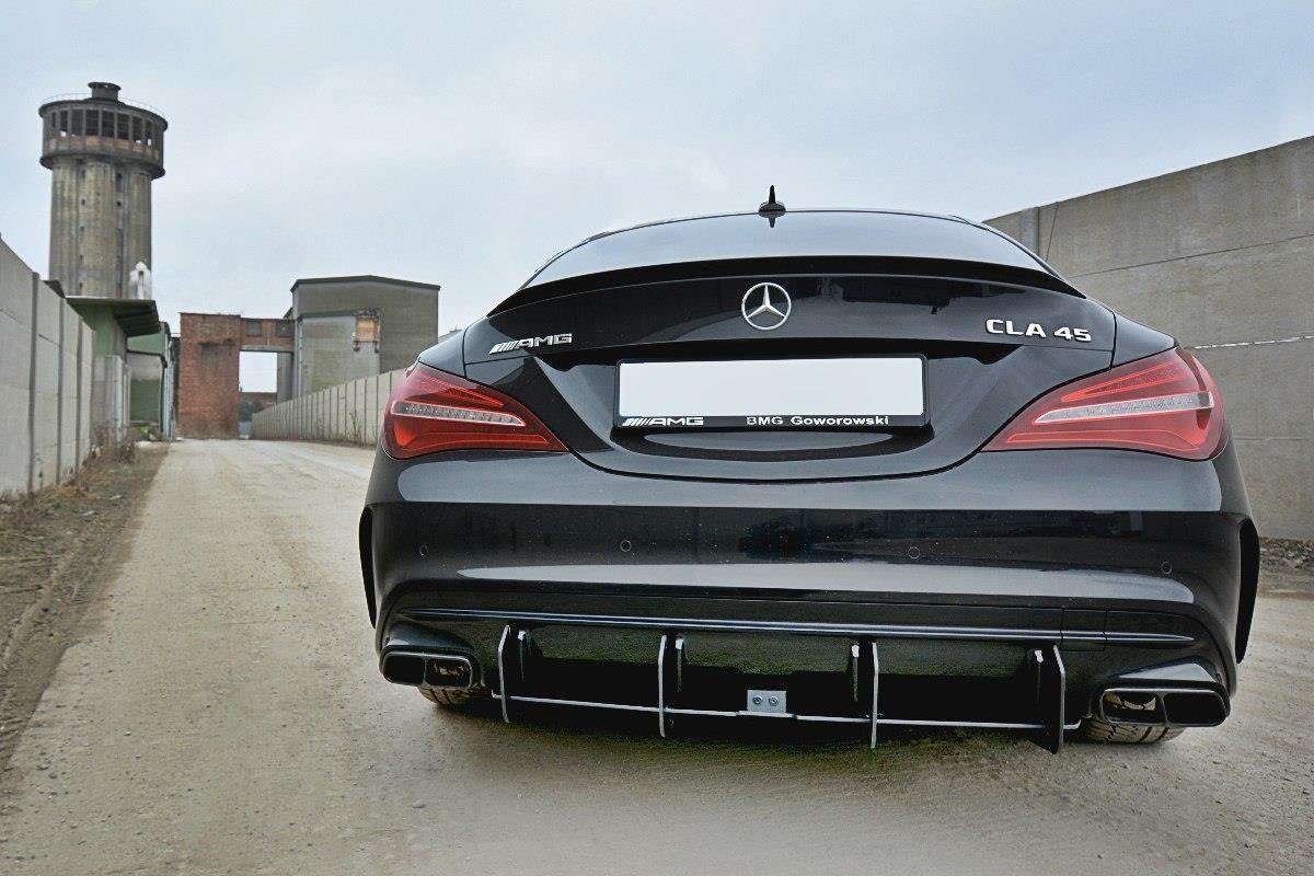 Diffusor V2 Heck Ansatz für Diffusor für Mercedes CLA A45 AMG C117 Facelift