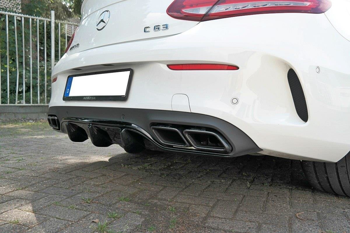 Diffusor Heck Ansatz für Mercedes C-Klasse C205 63 AMG Coupe