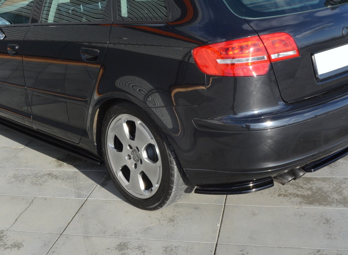 Splitter / Diffusor Heck Ansatz für Audi A3 Sportback 8P / 8P Facelift