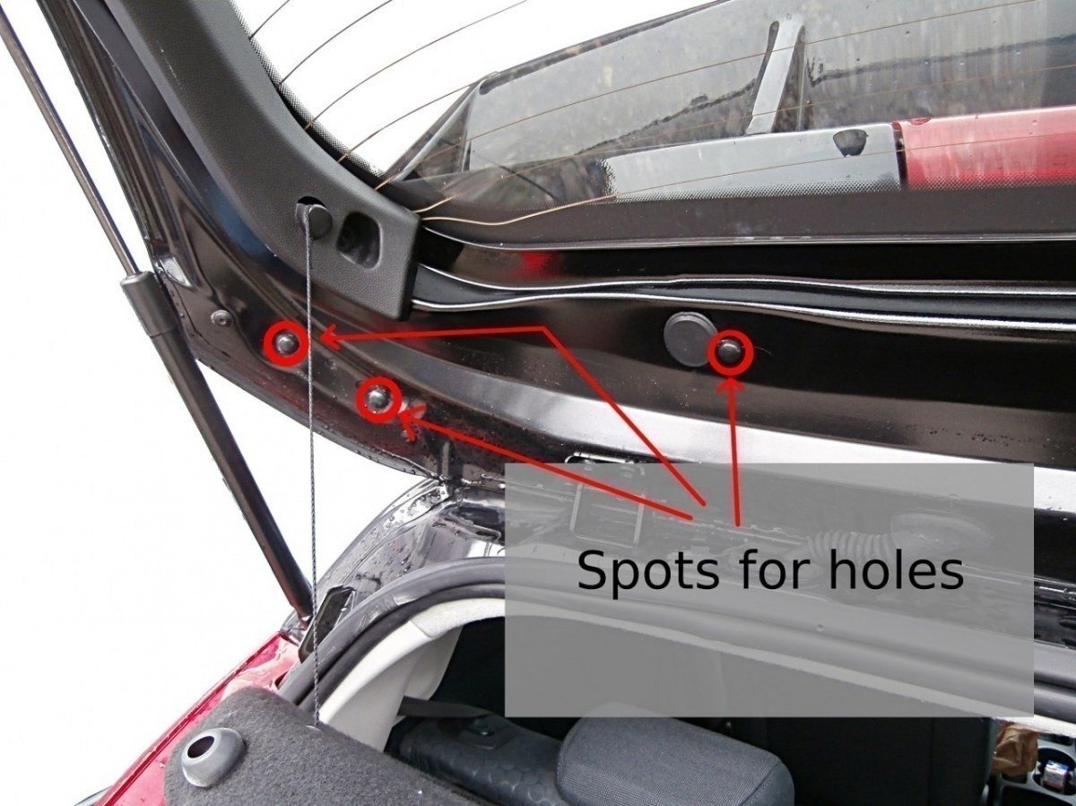 Dachspoiler ( für RS Look) Ford Fiesta Mk7 / Mk7 FL