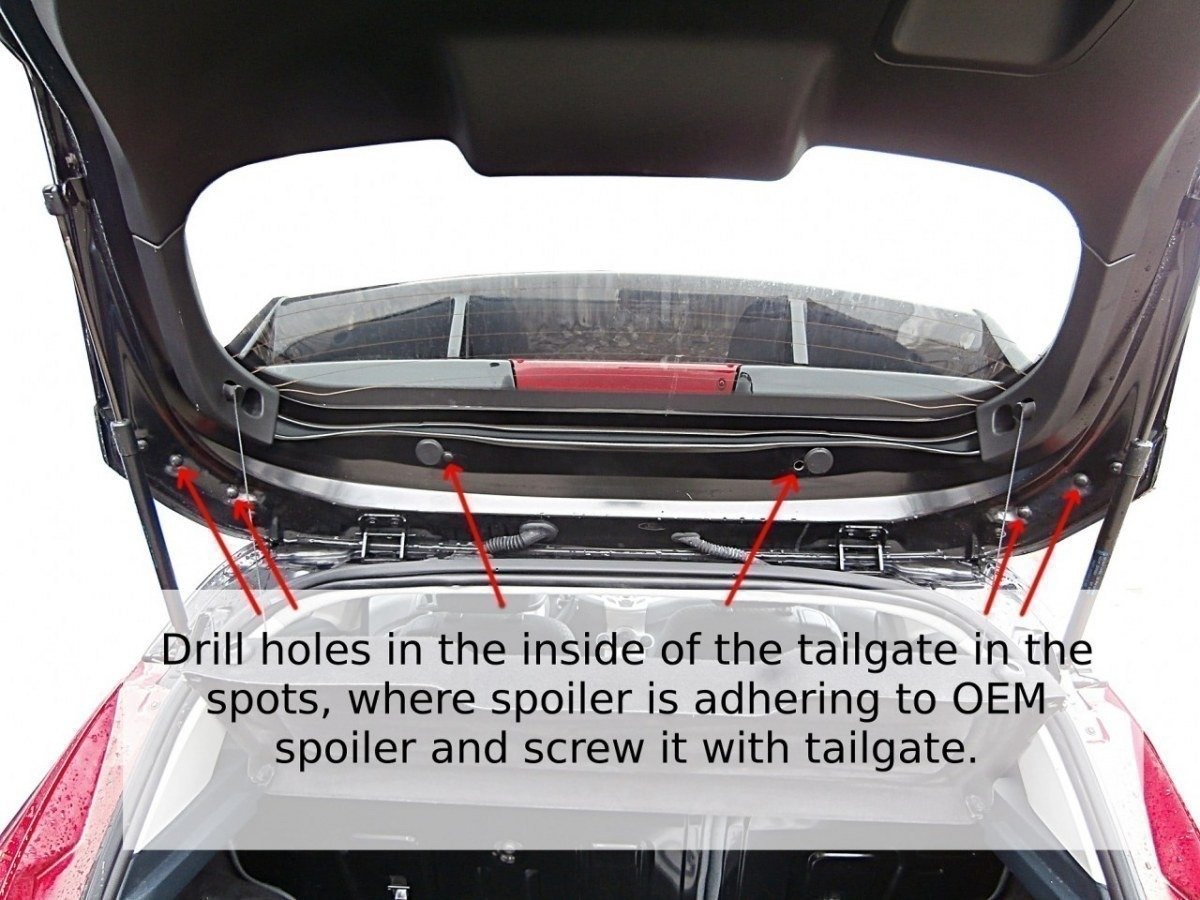 Dachspoiler ( für RS Look) Ford Fiesta Mk7 / Mk7 FL