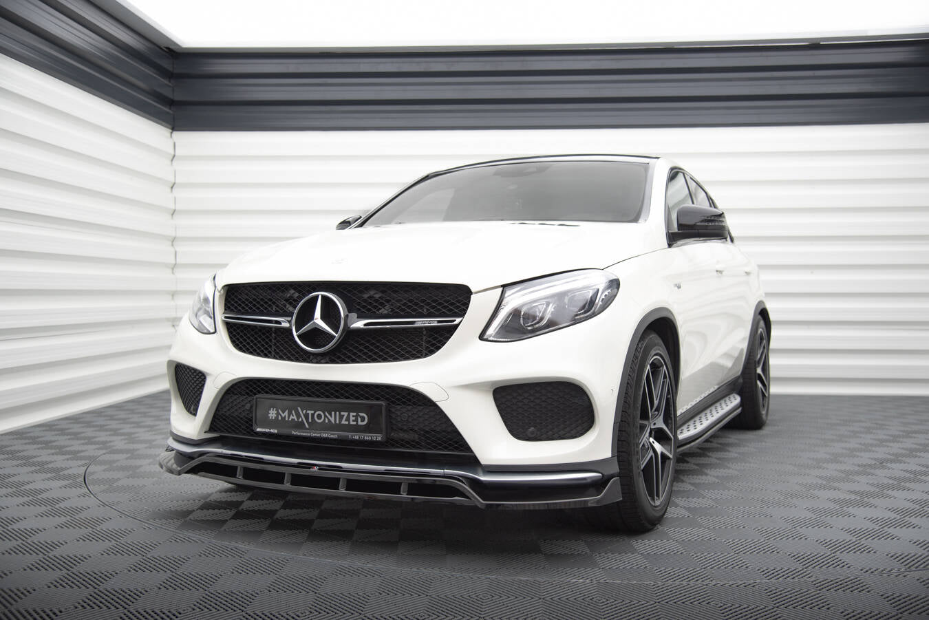 Frontlippe V2 für Mercedes-Benz GLE Coupe 43 AMG / AMG-Line C292