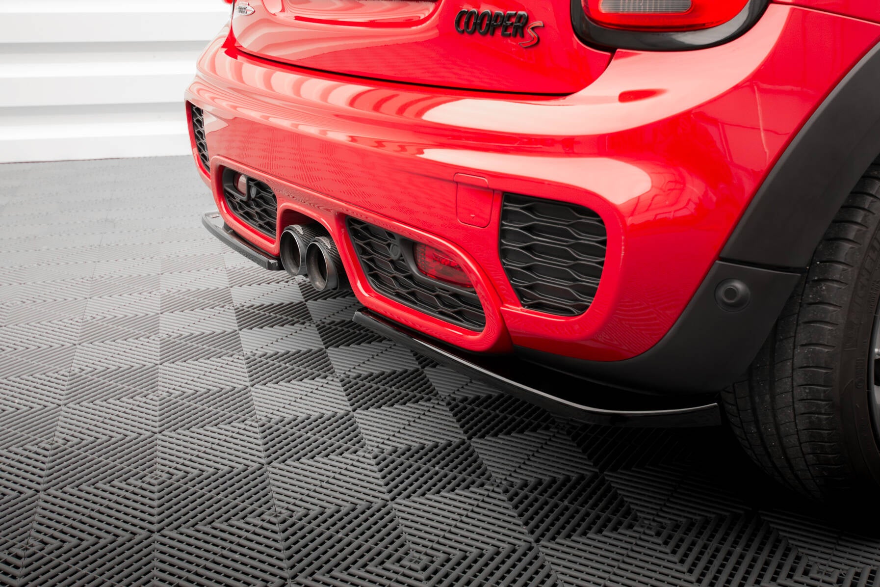 Heck Ansatz Flaps Diffusor für Mini Cooper S John Copper Works F56