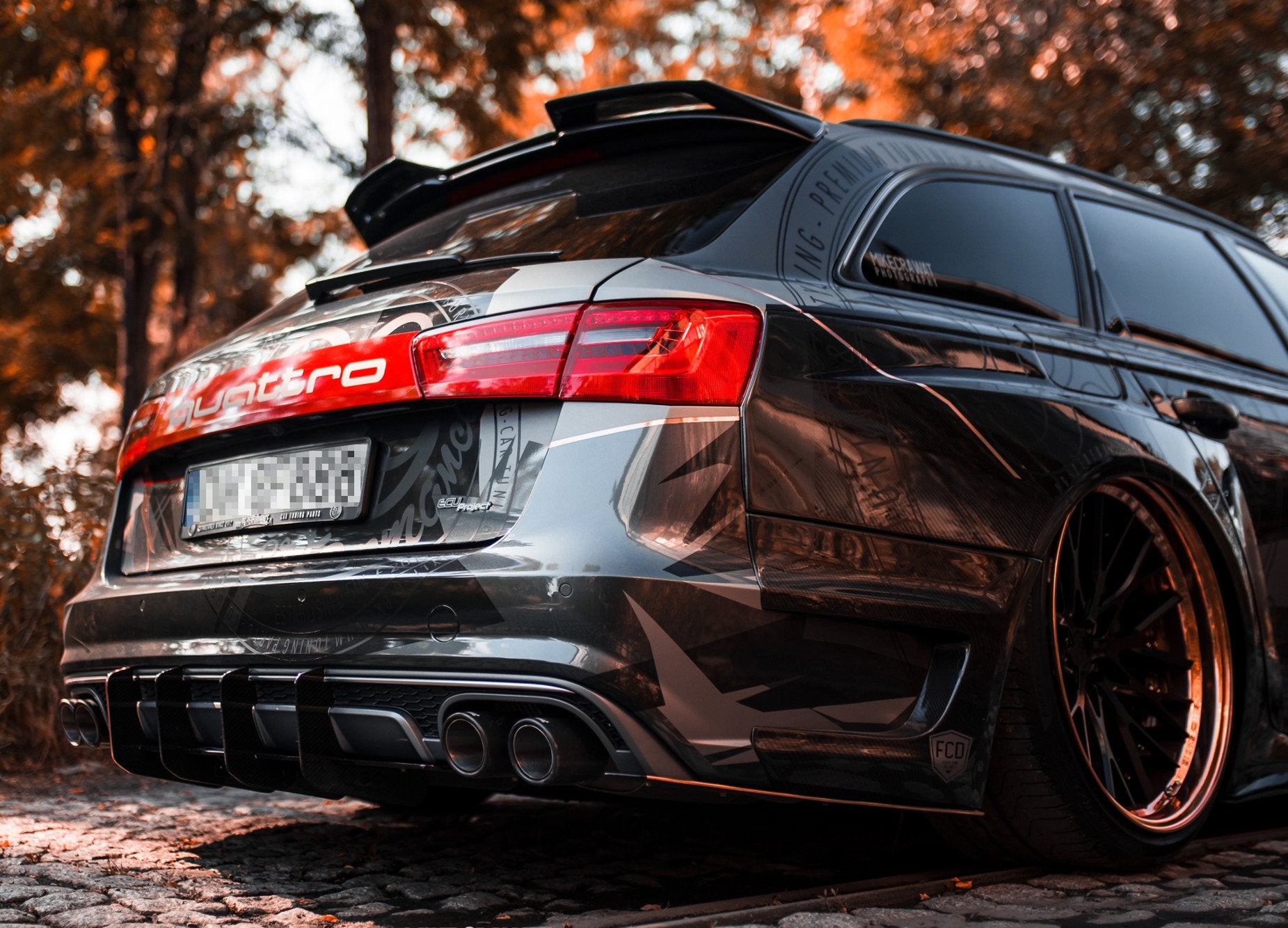 Spoiler für Audi S6 / A6 S - Line C7 / C7 FL Avant