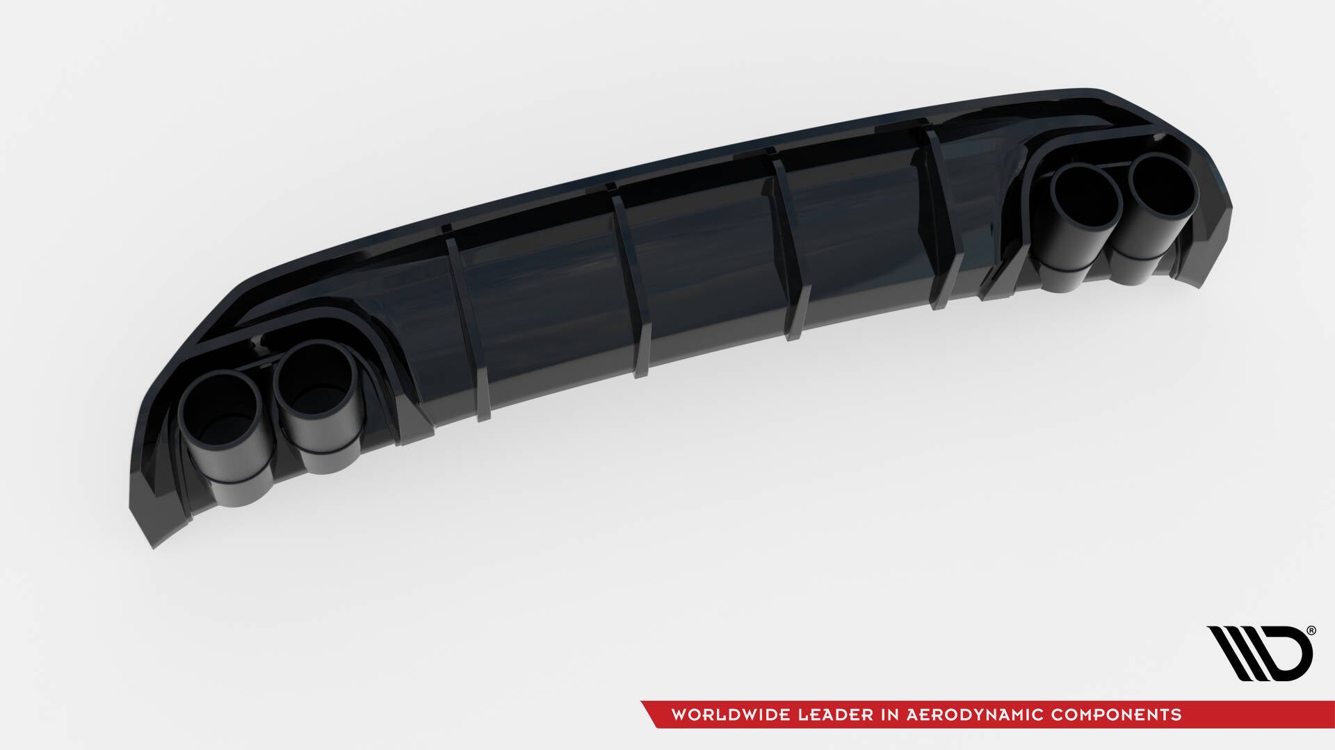 Diffusor Heck Ansatz für + Endschalldampfer Sportauspuff Attrappe Audi A3 S-Line Limousine 8Y