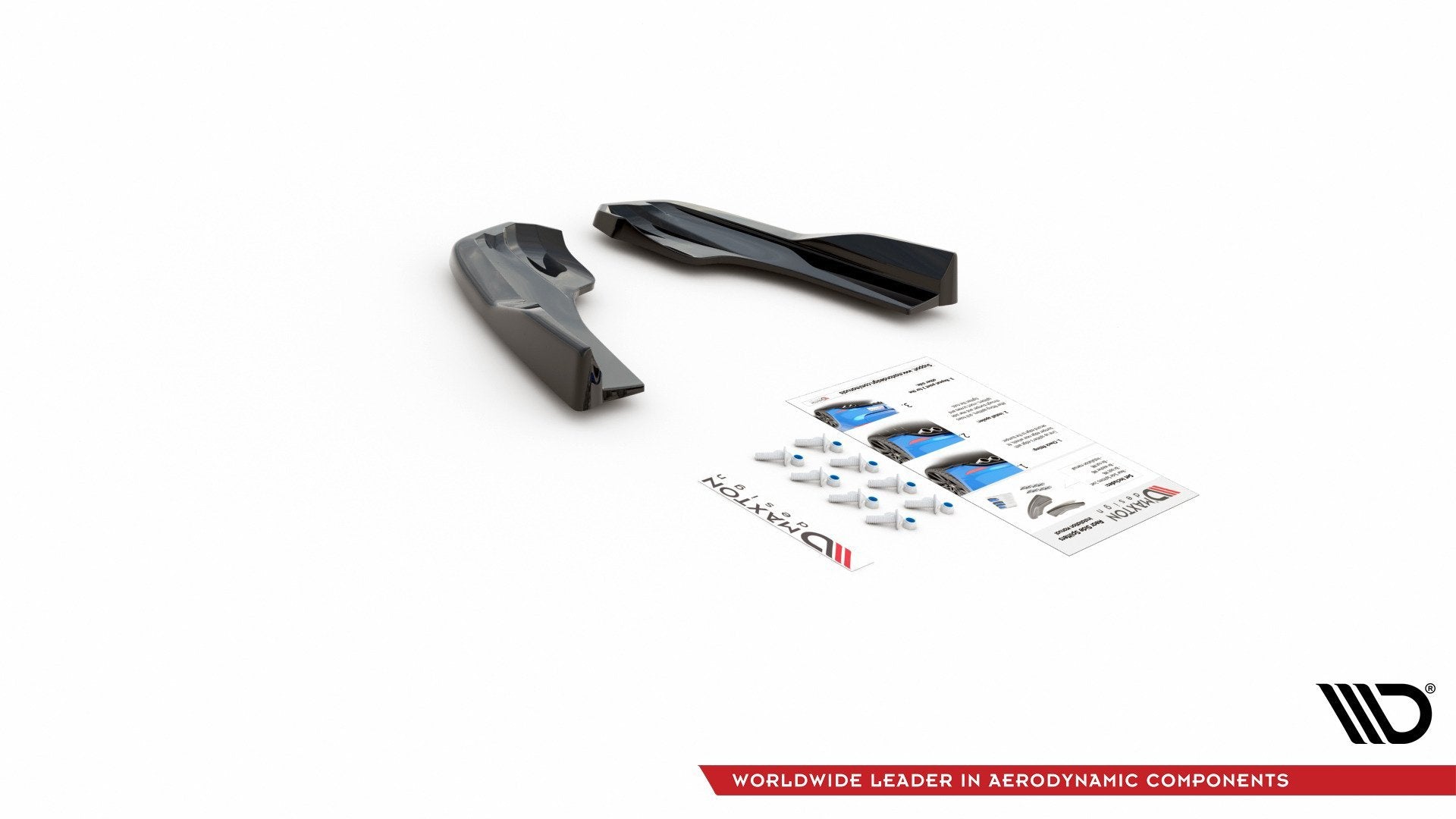 Heck Ansatz Flaps Diffusor V3 für Ford Focus ST Mk4 Carbon Look