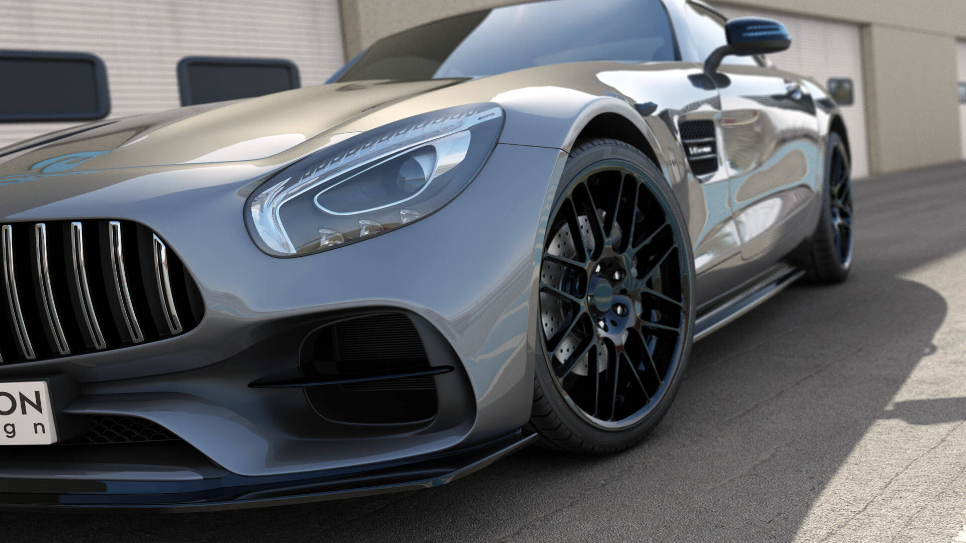 Frontlippe für Mercedes-AMG GT S C190 Facelift