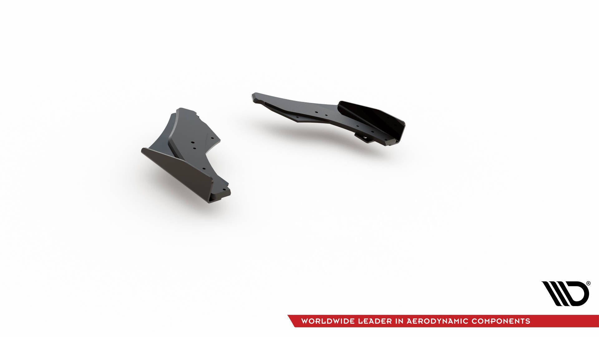 Street Pro Heck Ansatz Flaps Diffusor + Flaps für Ford VW Golf GTI Clubsport Mk8 Facelift