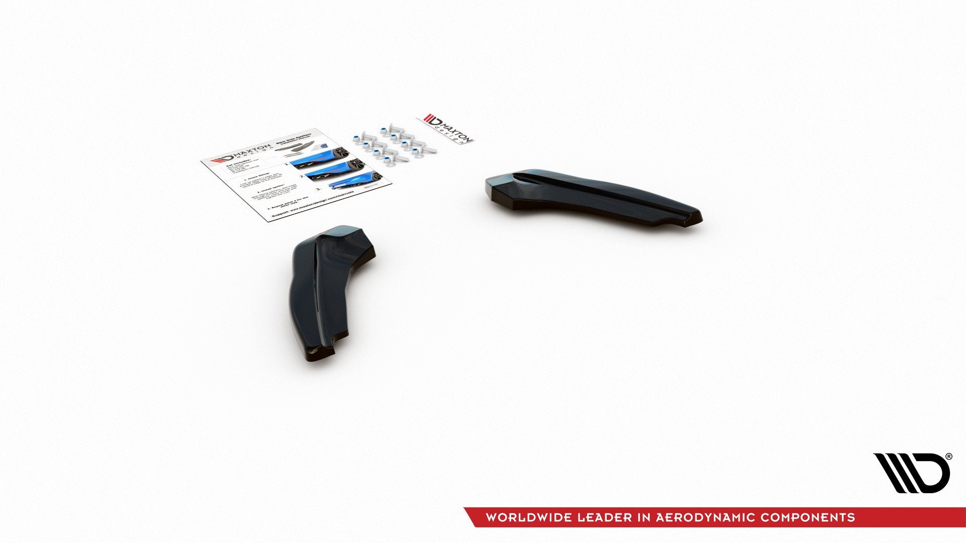 Heck Ansatz Flaps Diffusor V1 für Ford Focus ST Mk4 schwarz matt