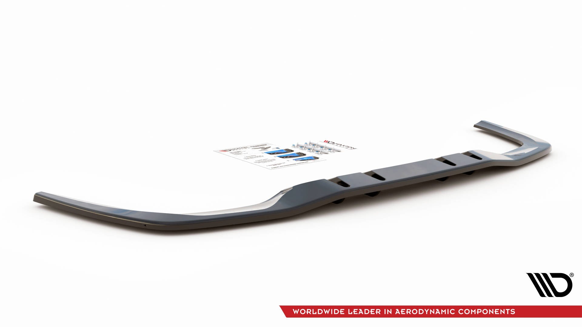 Mittlerer Cup Diffusor V1 DTM Look Heck Ansatz für Mercedes A 35 AMG Limousine