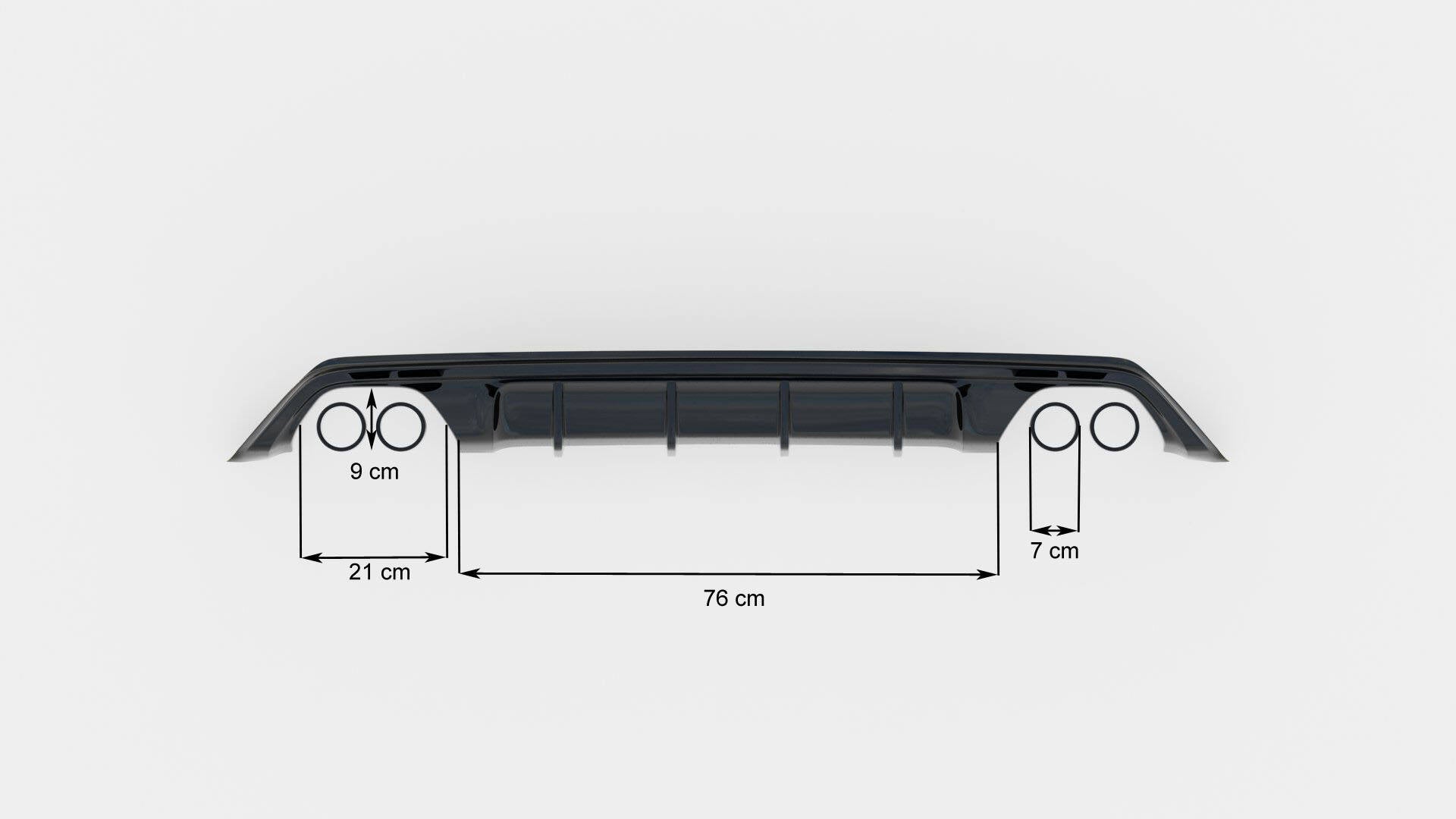 Diffusor Heck Ansatz für Ford Focus Hatchabck ST-Line