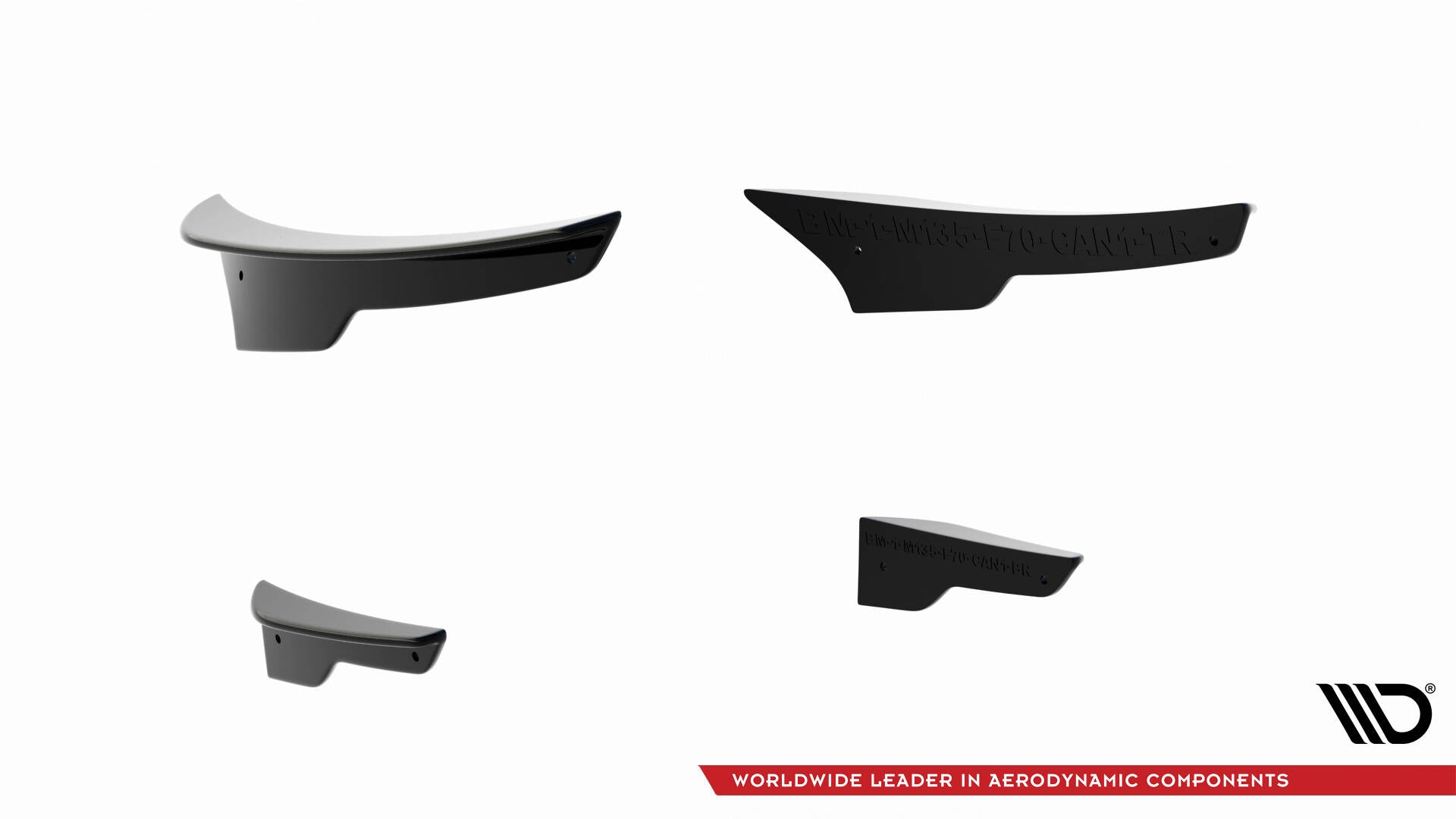 Stoßstangen Flaps Wings vorne Canards für BMW 1er M-Paket F70