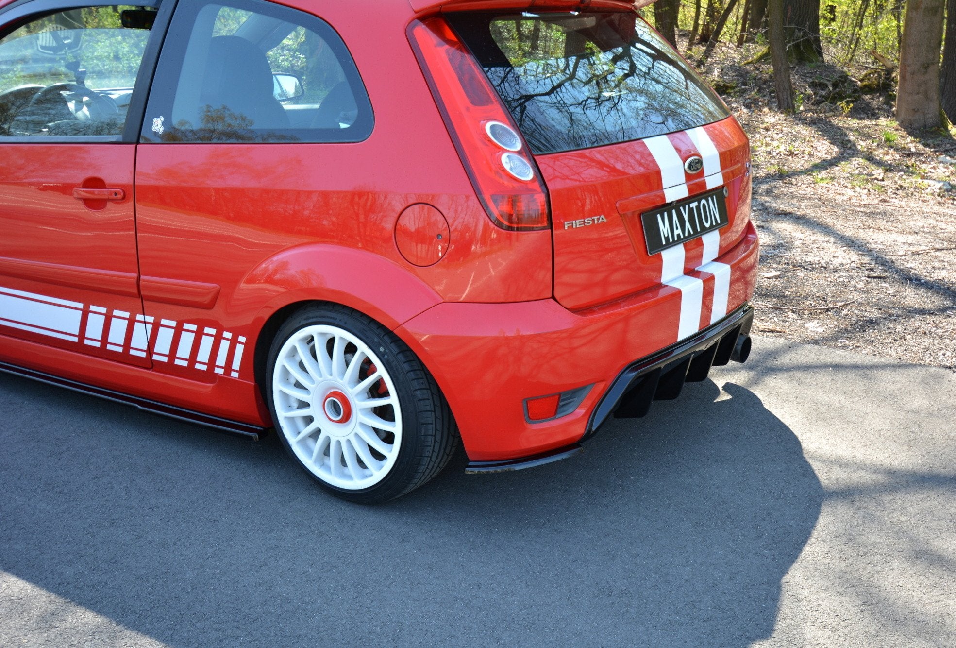 Heck Ansatz Flaps Diffusor für Ford Fiesta ST Mk6