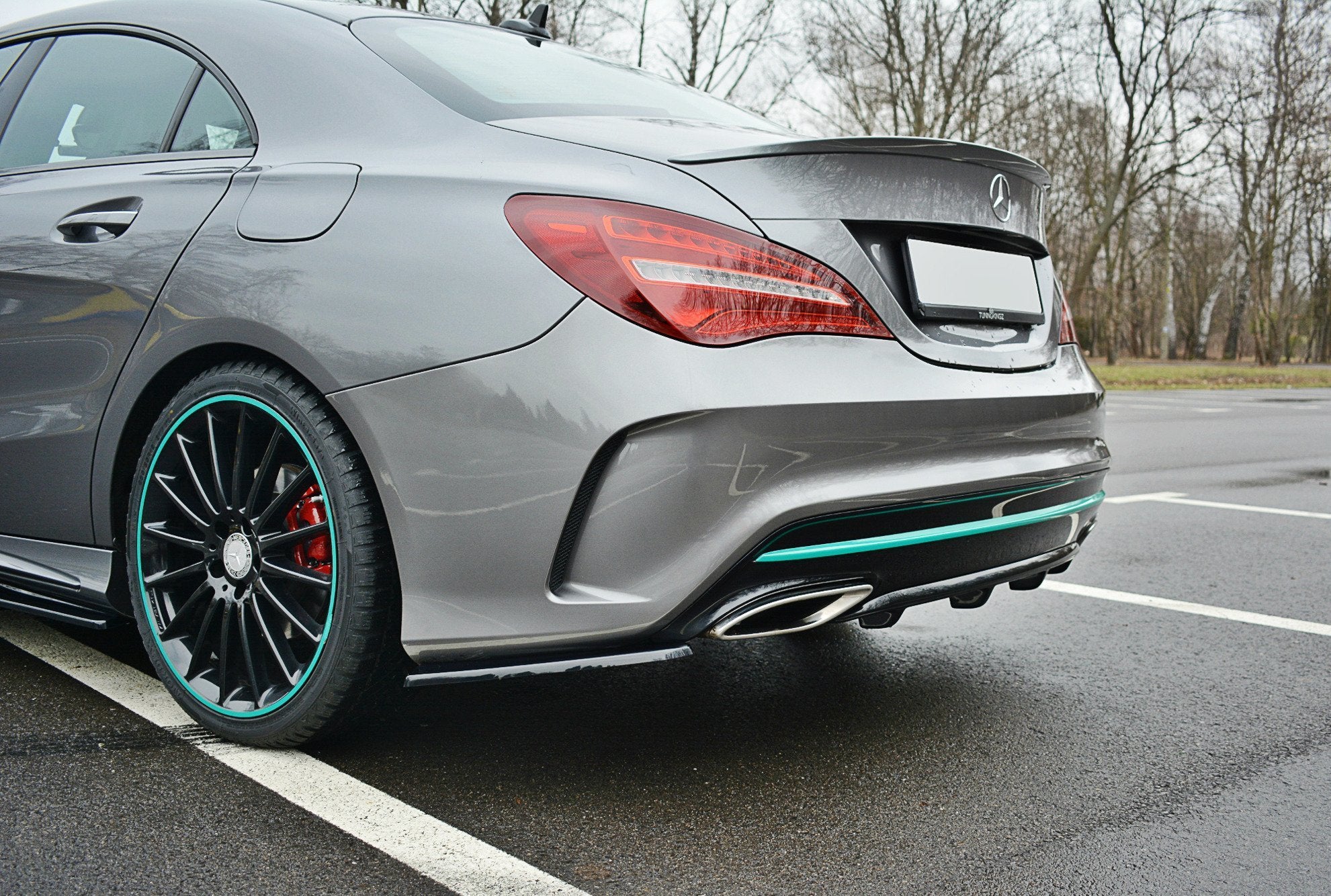 Diffusor Heck Ansatz für Mercedes CLA C117 AMG-LINE FACELIFT