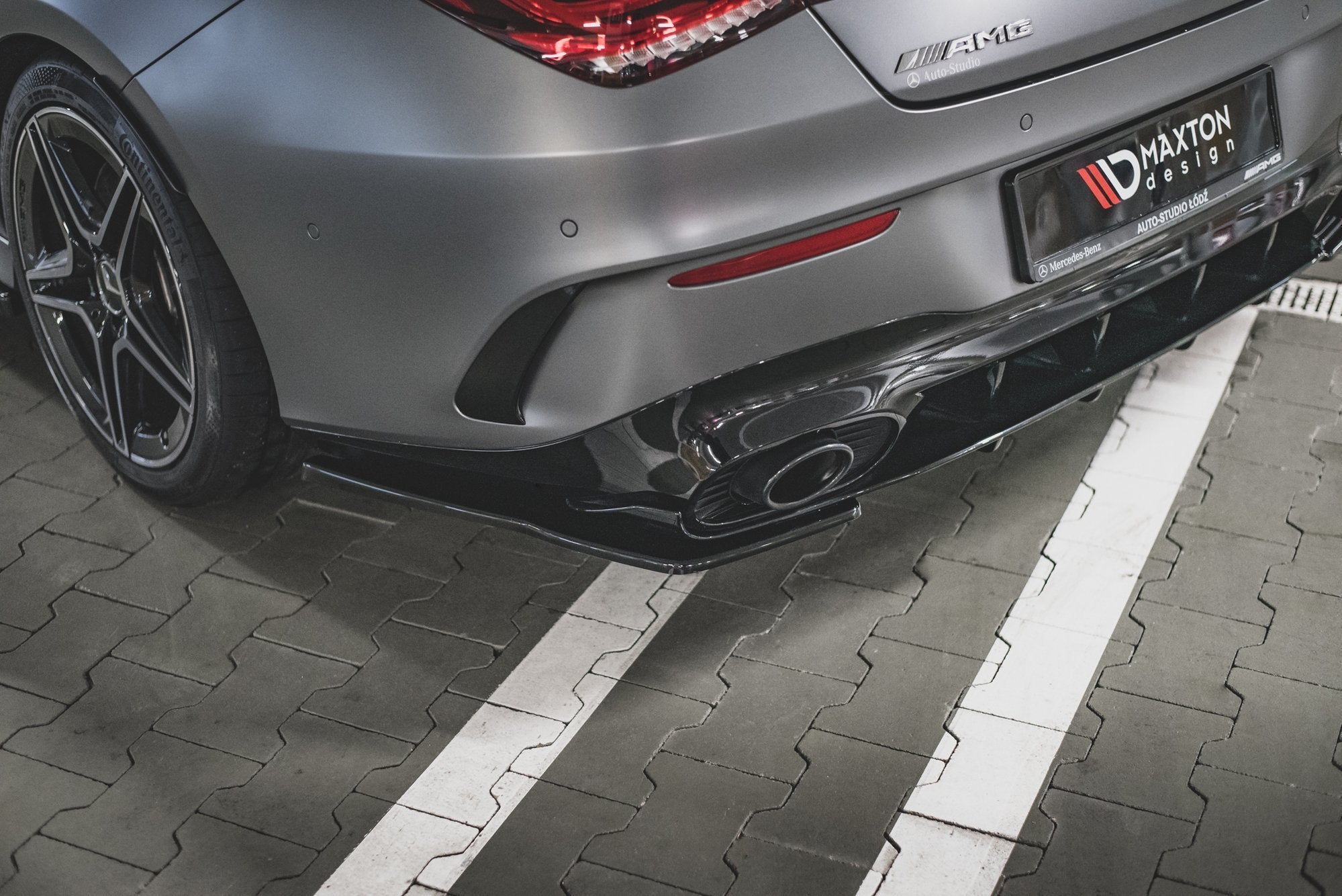 Heck Ansatz Flaps Diffusor für Mercedes-AMG CLA 35 Aero / 45 Aero C118