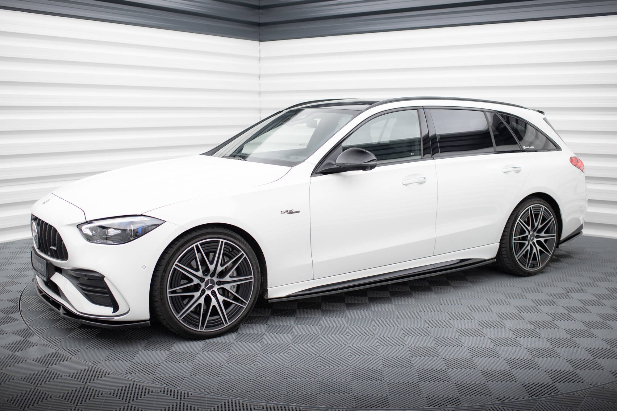 Seitenschweller Ansatz für Mercedes-Benz C AMG-Line / 43 AMG W206