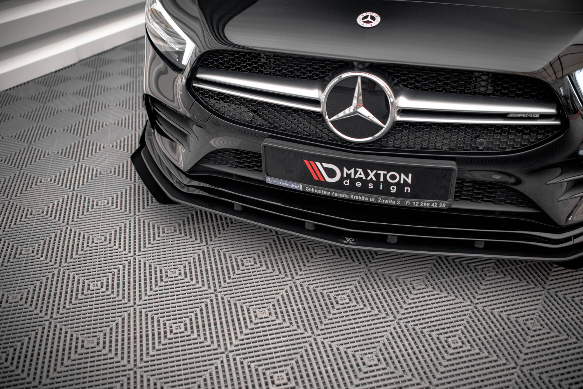 Street Pro Frontlippe für +Flaps für + Flaps Mercedes A35 AMG / AMG-Line Aero Pack W177