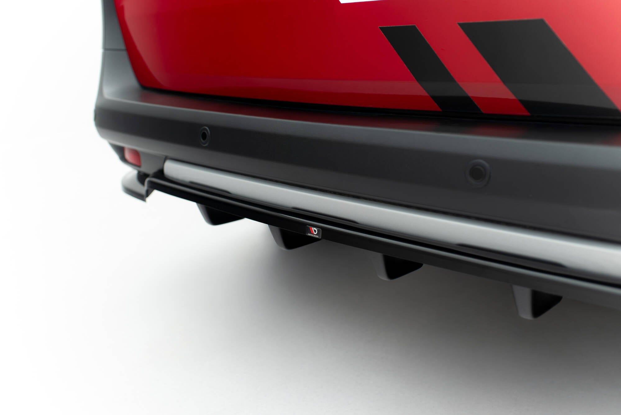 Mittlerer Cup Diffusor DTM Look Heck Ansatz für Ford Tourneo Courier Mk2