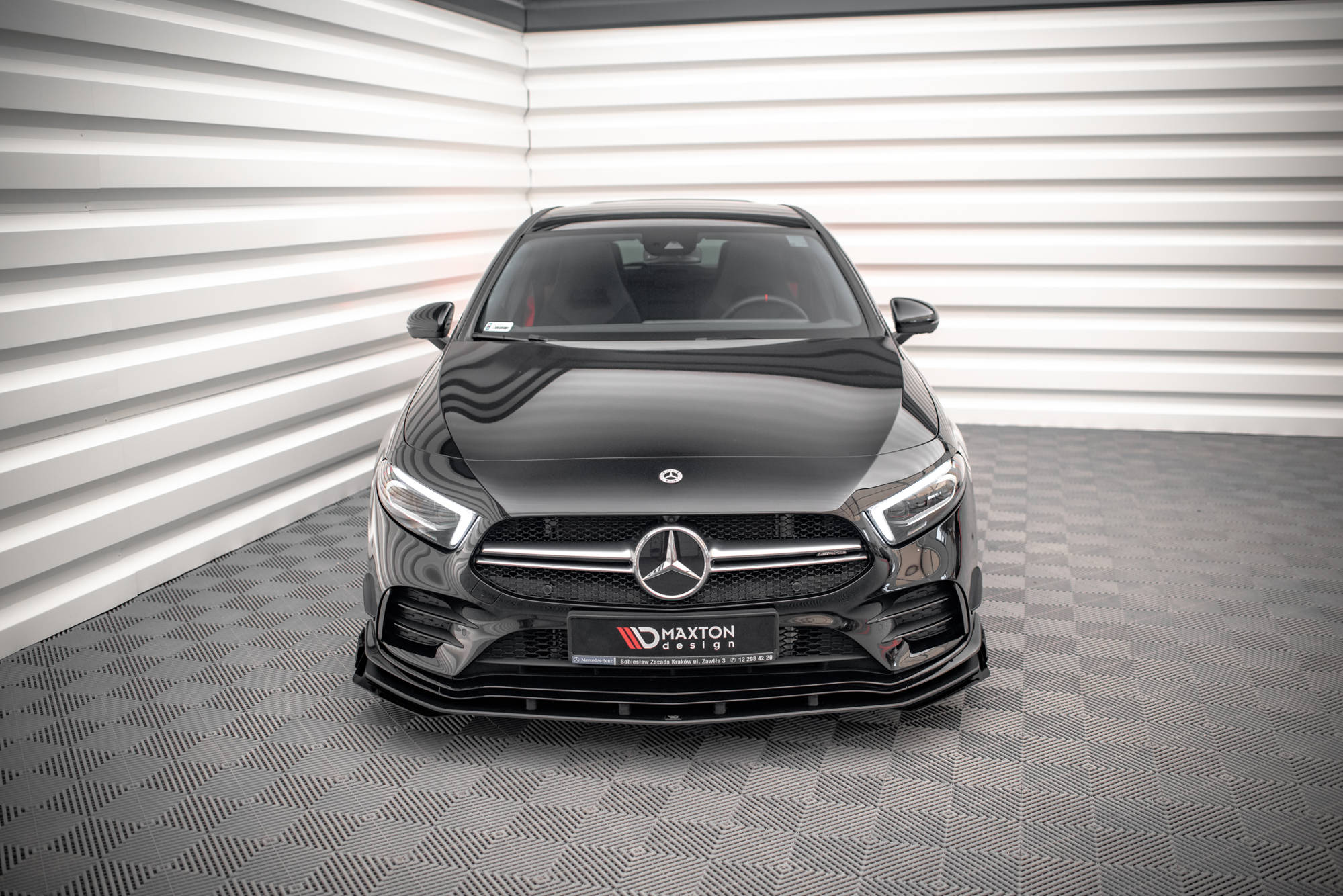 Street Pro Frontlippe für +Flaps für + Flaps Mercedes A35 AMG / AMG-Line Aero Pack W177
