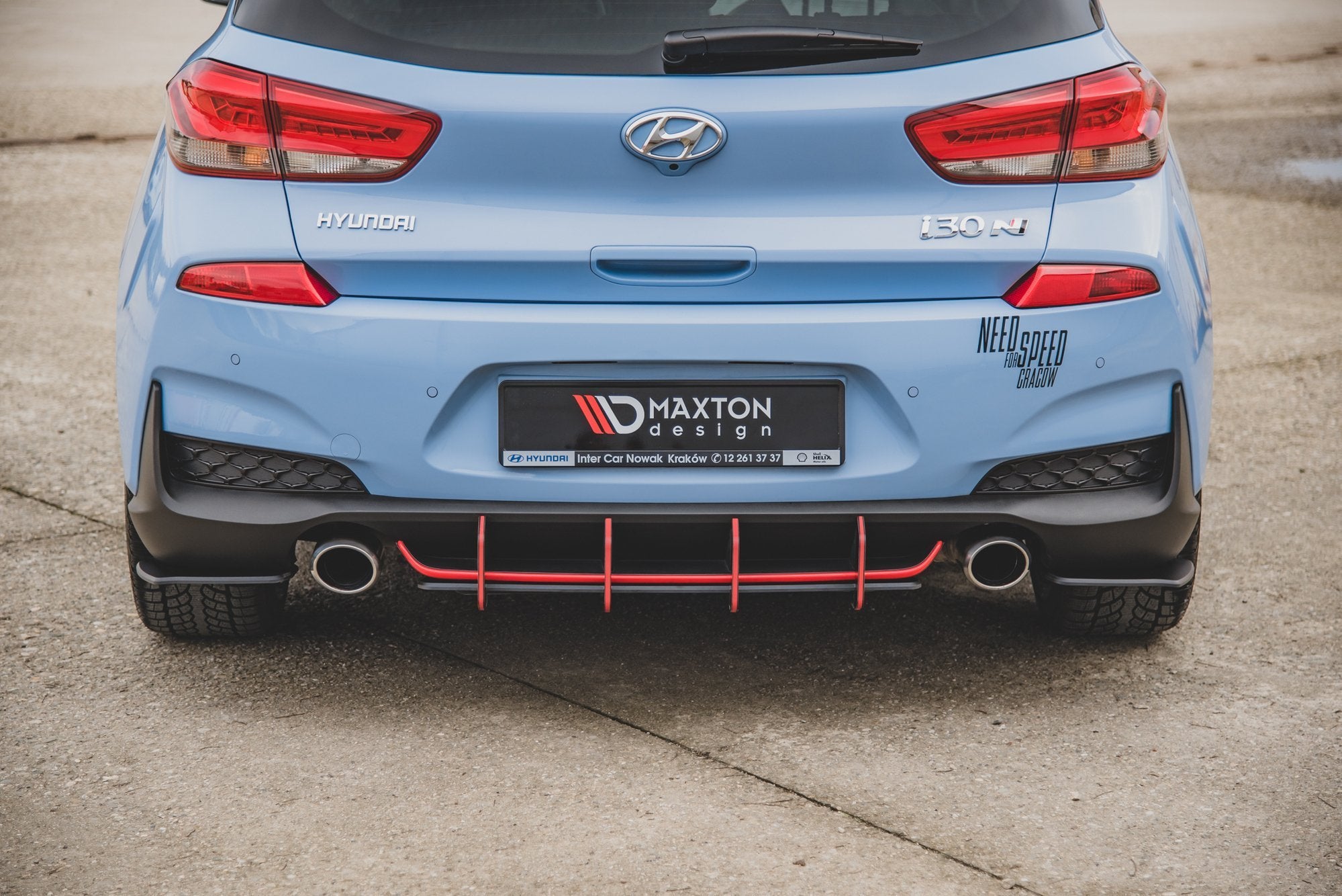 Street Pro Flaps Heckansatz Flaps Heckansatz für Hyundai I30 N Mk3 Hatchback