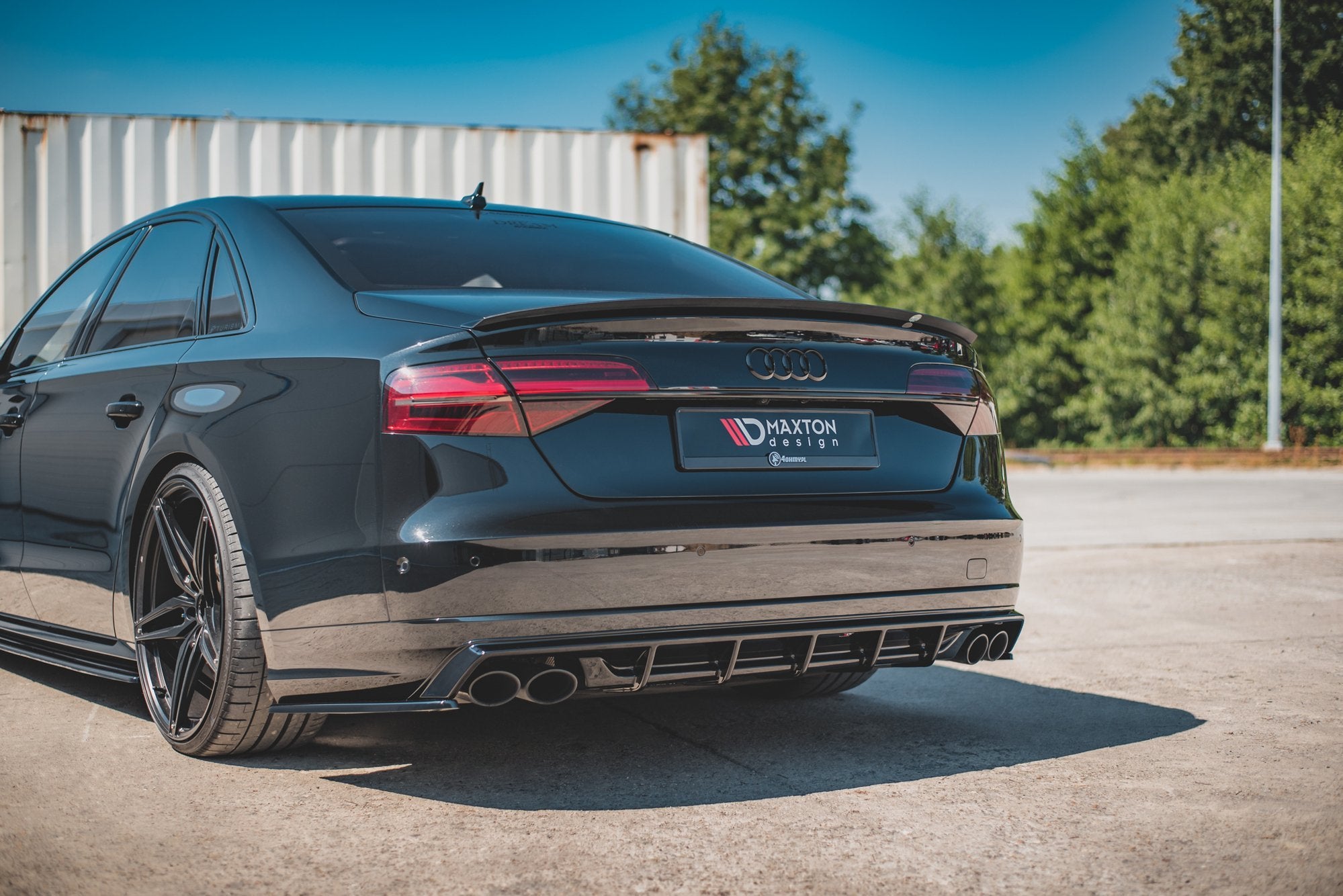 Diffusor Heck Ansatz für Audi S8 D4 Facelift