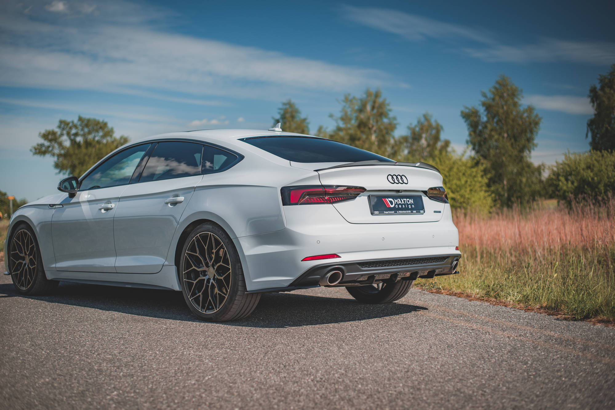 Diffusor Heck Ansatz für Audi A5 S-Line F5 Coupe / Sportback