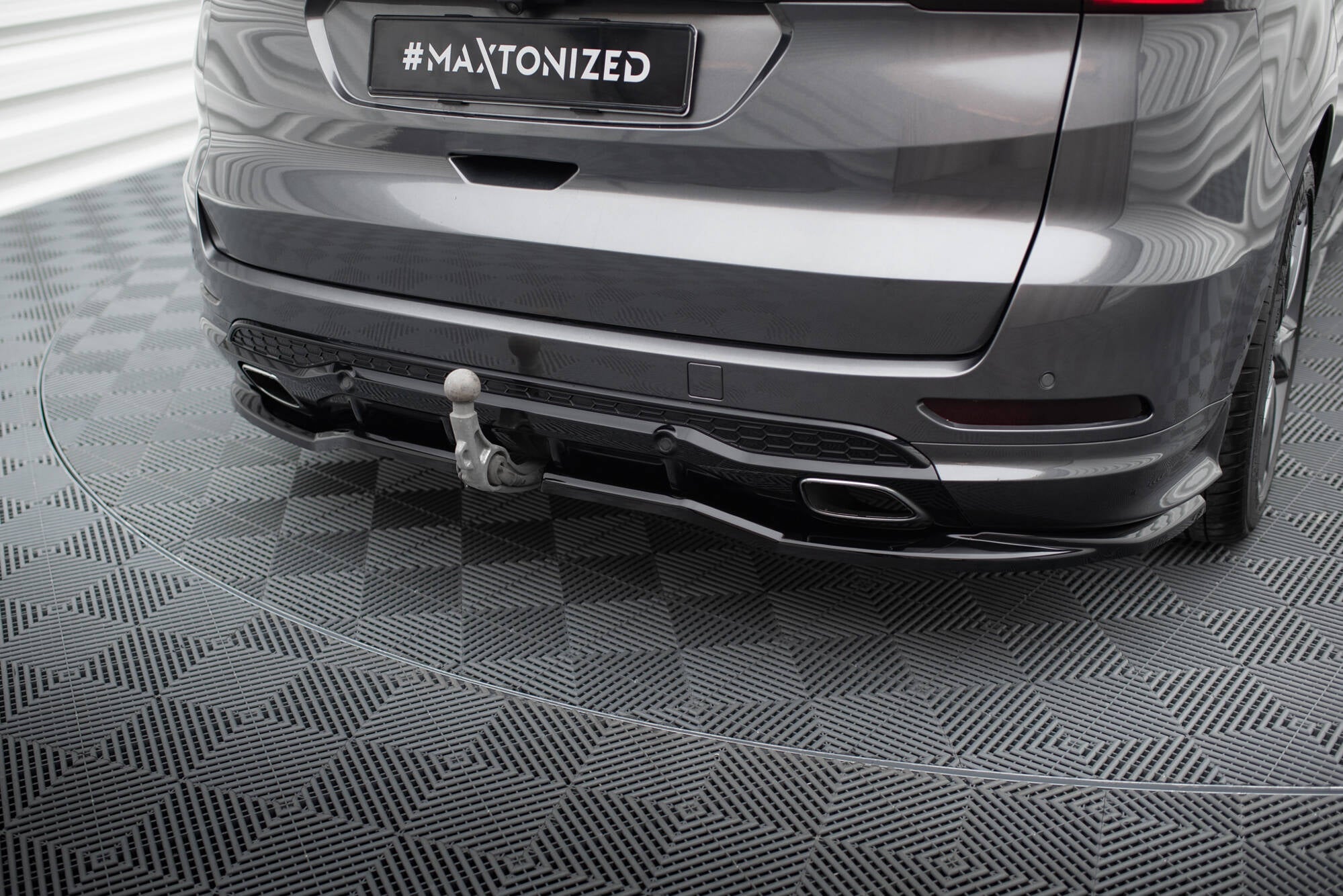 Mittlerer Cup Diffusor DTM Look Heck Ansatz für Ford S-Max ST-Line Mk2 Facelift