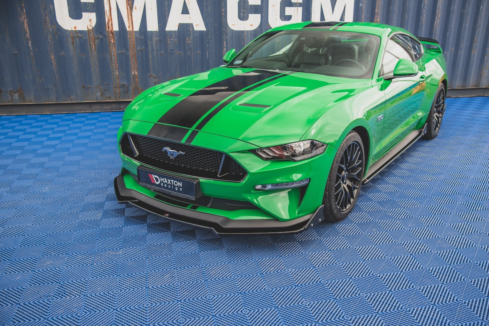 Frontlippe V1 + Flaps für Ford Mustang GT Mk6 Facelift