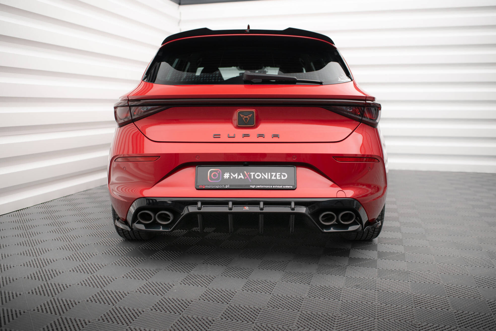 Diffusor Heck Ansatz für Cupra Leon Hatchback Mk1