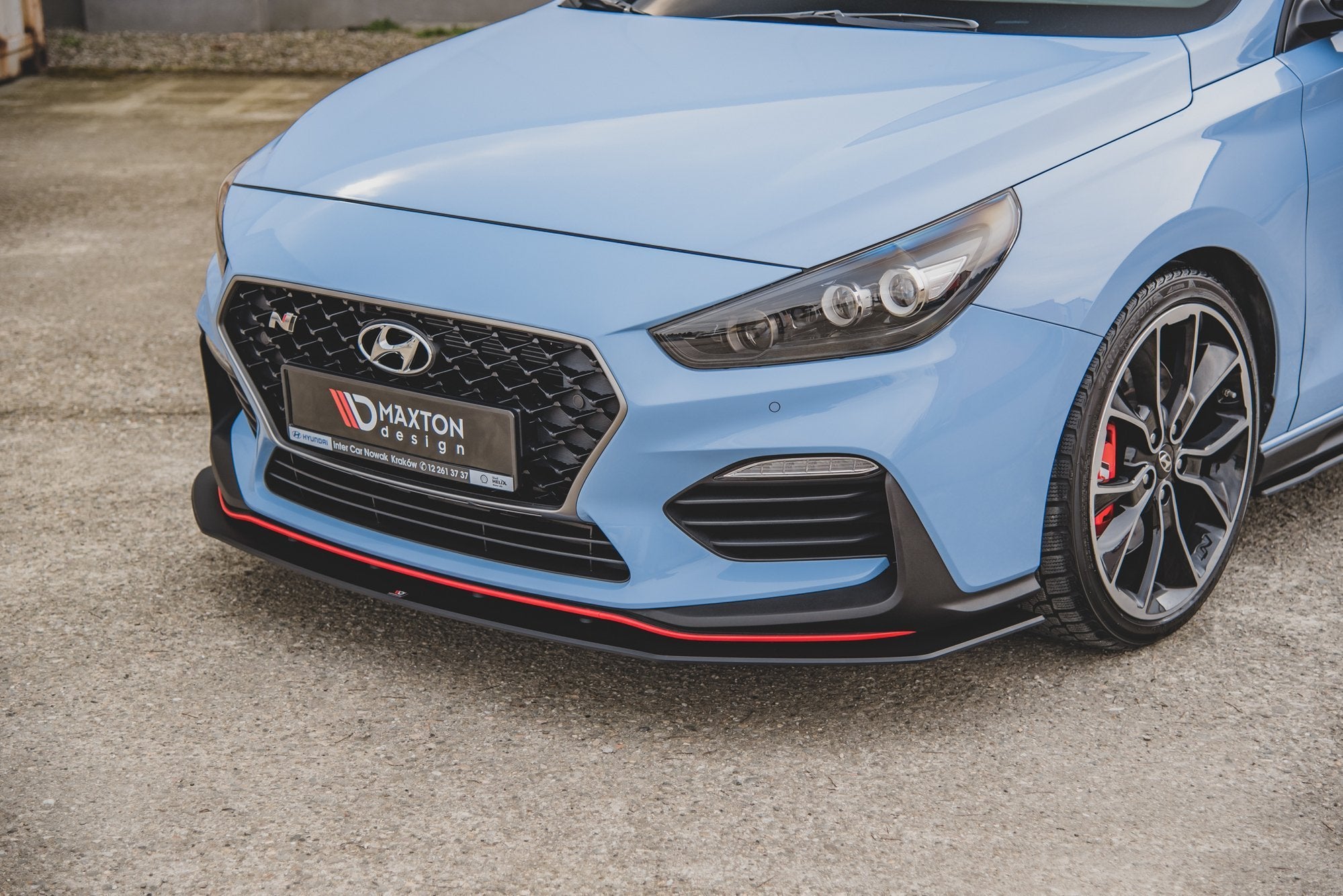 Street Pro Frontlippe für +Flaps für Hyundai I30 N Mk3 Hatchback / Fastback