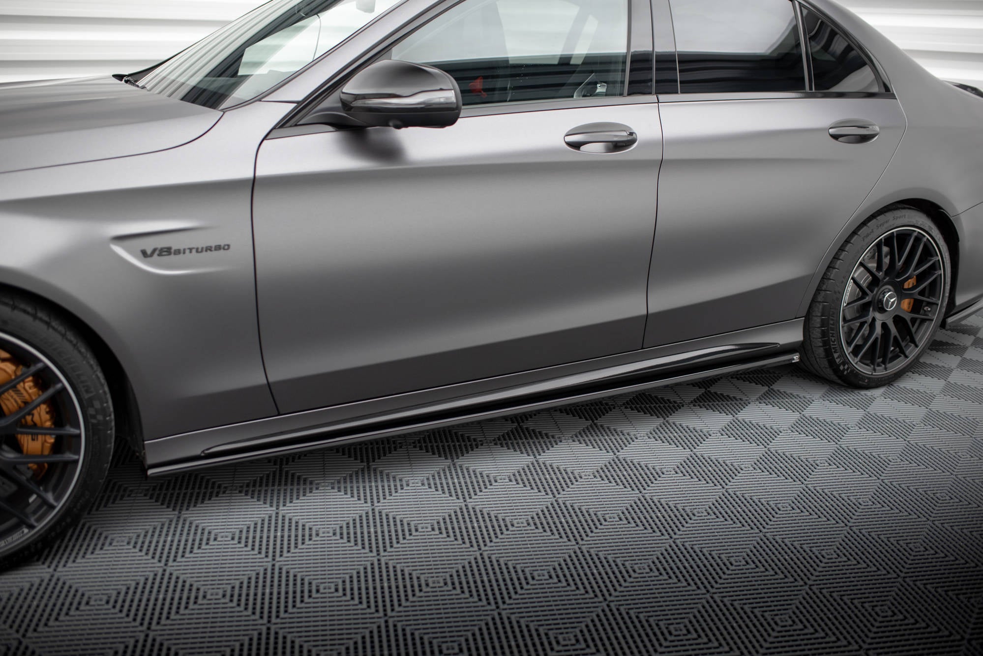 Seitenschweller Ansatz für Mercedes-AMG C63 Limousine / Kombi W205 Facelift