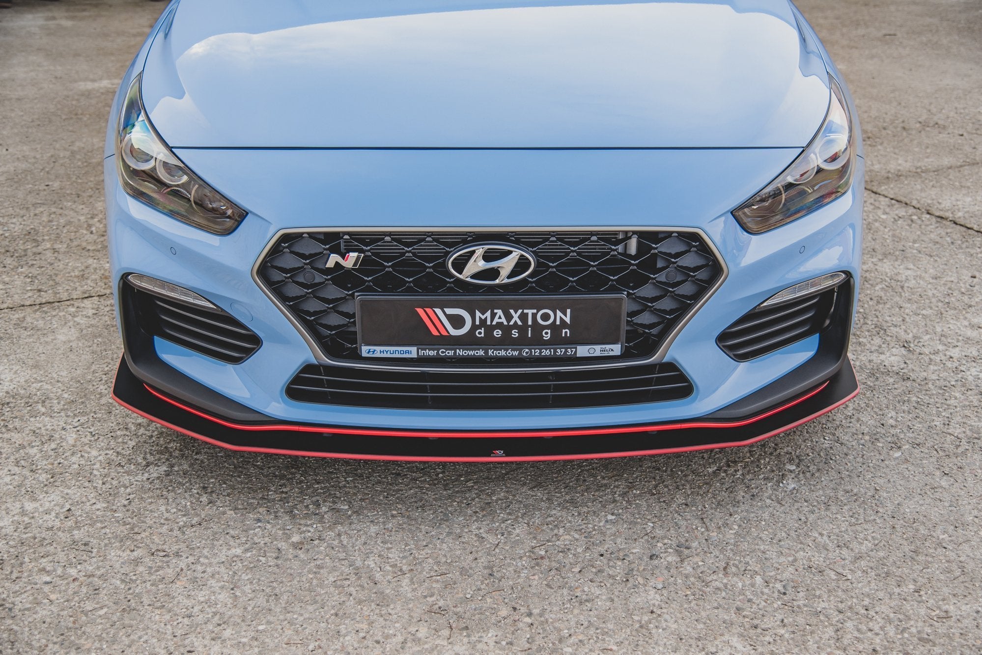 Street Pro Frontlippe für +Flaps für Hyundai I30 N Mk3 Hatchback / Fastback