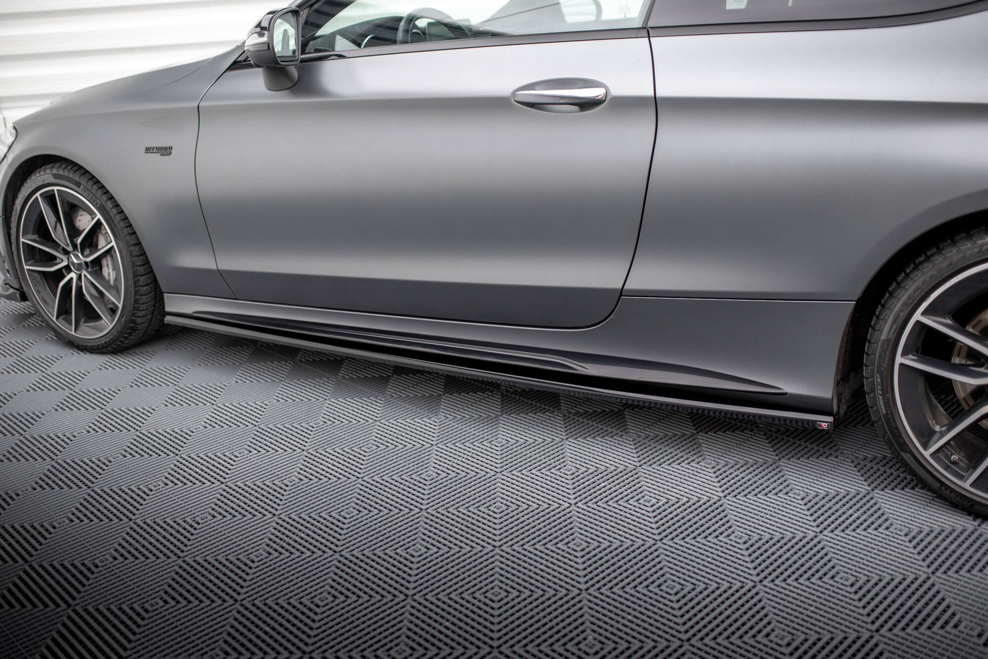 Seitenschweller Ansatz für Mercedes-AMG C43 Coupe / Cabrio C205 Facelift / A205 Facelift