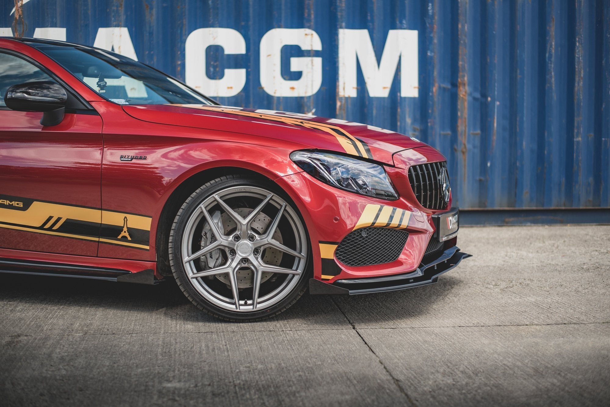 Street Pro Frontlippe für +Flaps für Mercedes-AMG C43 Coupe C205