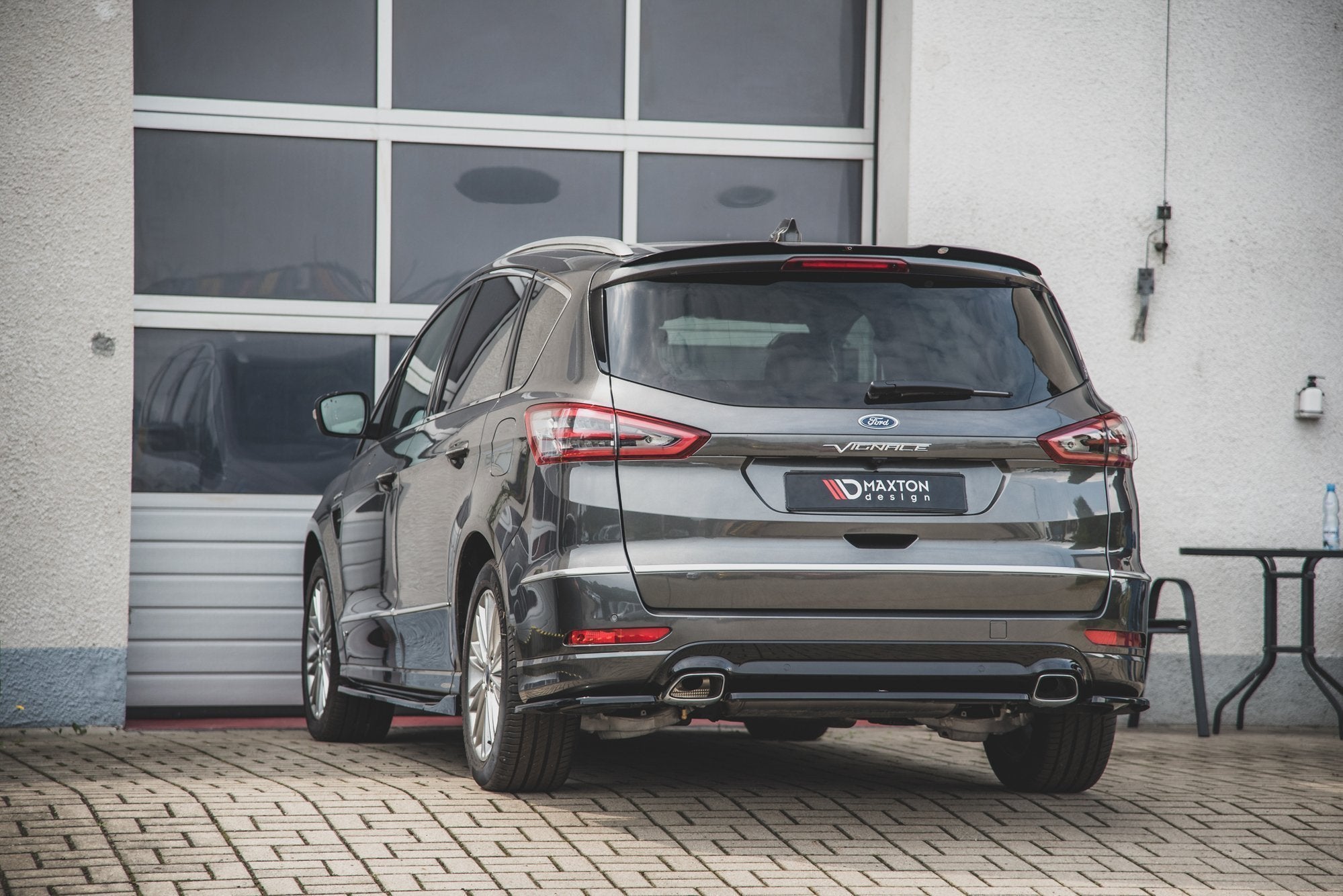 Heck Ansatz Flaps Diffusor für Ford S-Max Vignale Mk2 Facelift