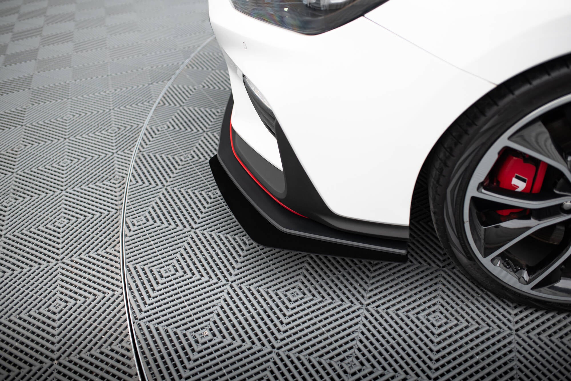Street Pro Frontlippe für + Flaps für Hyundai I30 N Mk3 Hatchback / Fastback