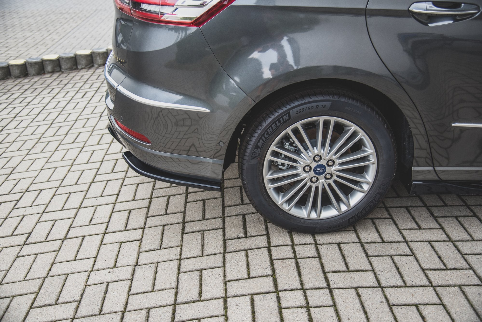 Heck Ansatz Flaps Diffusor für Ford S-Max Vignale Mk2 Facelift