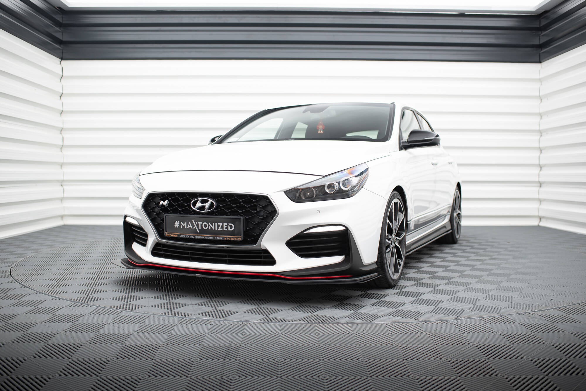 Street Pro Frontlippe für + Flaps für Hyundai I30 N Mk3 Hatchback / Fastback